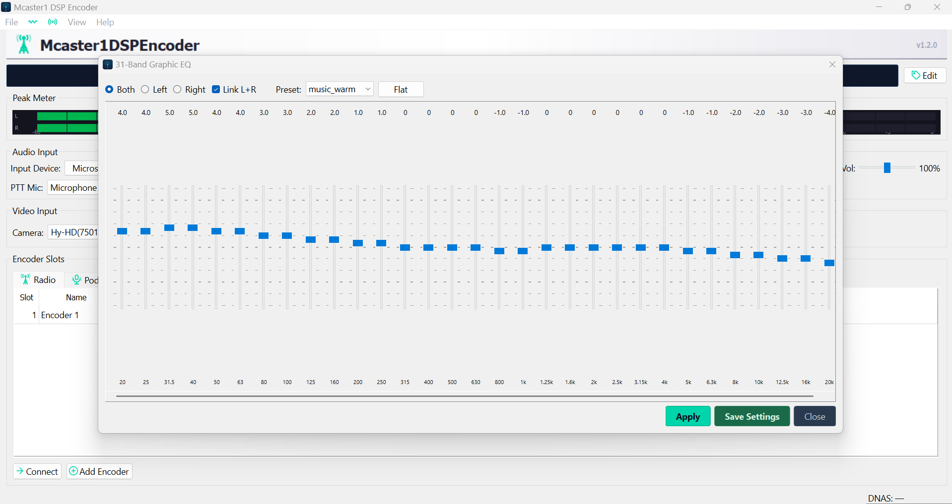 31-Band Graphic EQ
